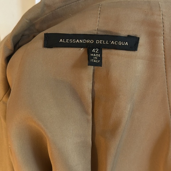 Alessandro Dell’Acqua vintage tan blazer jacket - Picture 6 of 7